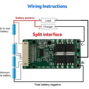 10S 36V 15a Lithium Batterij Bms 3.7V
